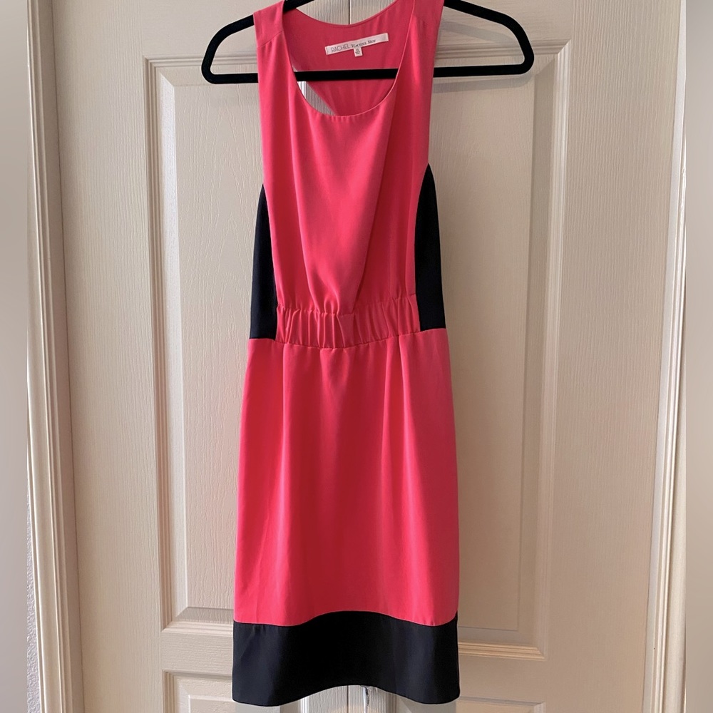 NWT Rachel Rachel Roy Deep pink and black tank dress! Size 10!
